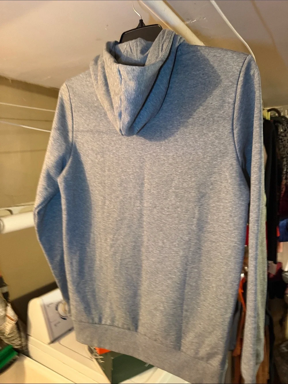 Puma Men's Gray Crewneck Hoodie with White Puma Logo